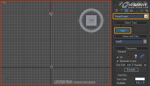 使用3ds Max创建平静的海面和美丽的夕阳